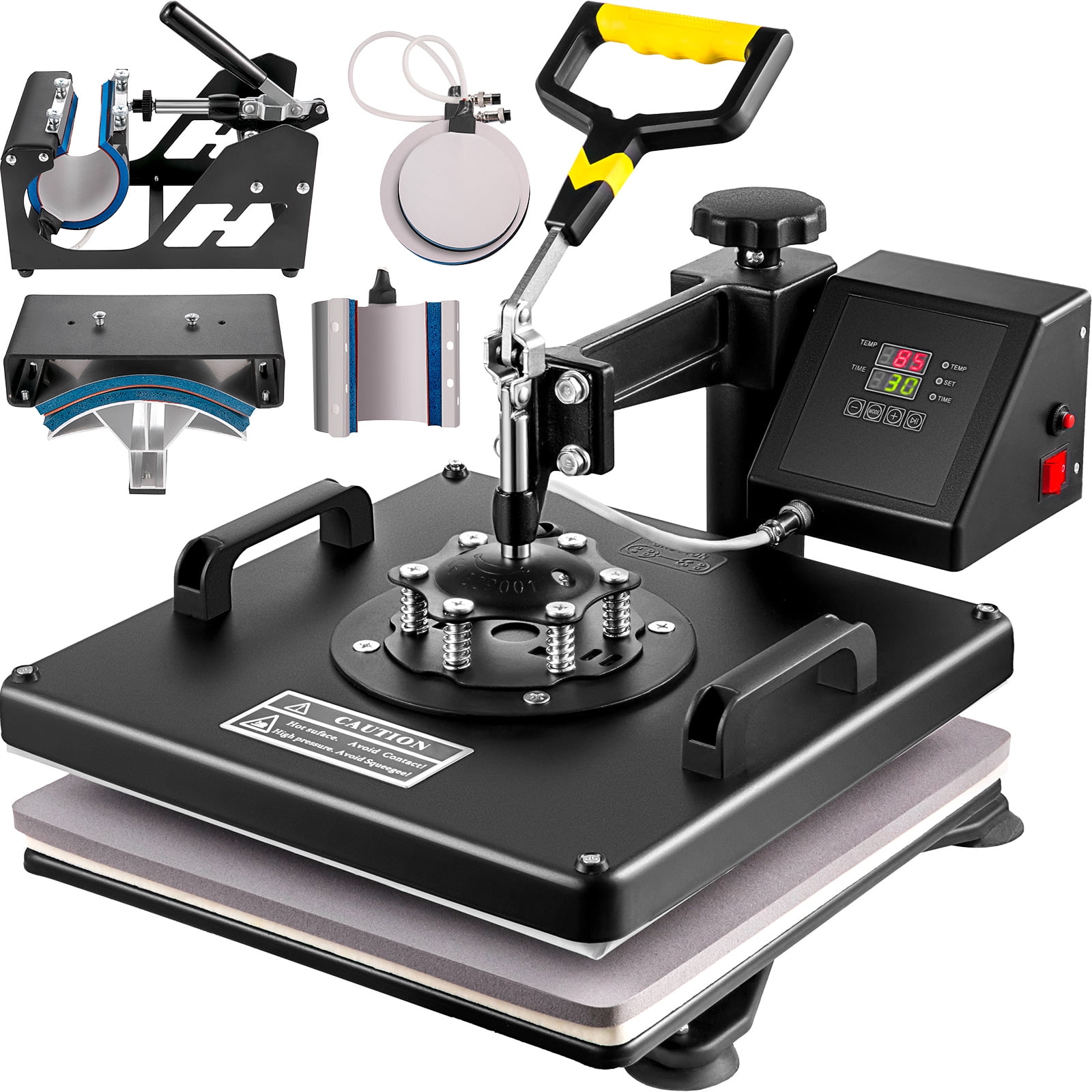  ePhotoInc New 15 x 15 T Shirt Heat Press Machine T Shirt  Transfer Machine 1515BLK : Arts, Crafts & Sewing