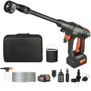BENTISM 900 PSI Cordless Pressure Washer, 1.5 GPM Portable Power Washer with 6-in-1 Adjustable Nozzle 21 V 4.0 Ah Battery Handheld Pressure Washer with 9.84ft Hose for Cars/Patios