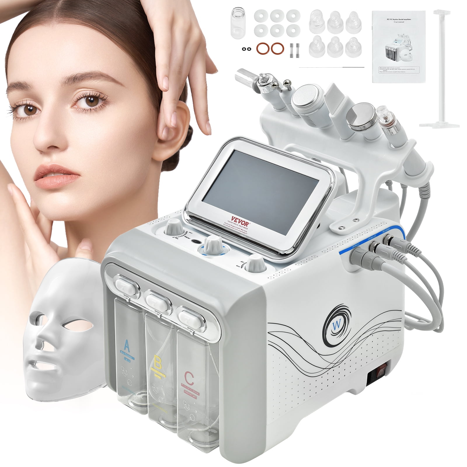 BENTISM 7 in 1 Hydrogen Oxygen Facial Machine Professional Spa
