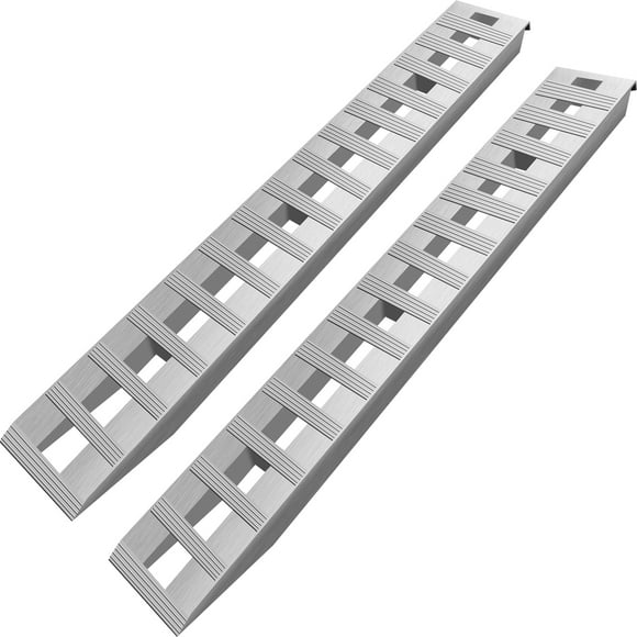 BENTISM 84x14 Inch Aluminum Ramps 6000LBS Capacity Car Trailer Truck ATV Ramps 1 Pair 2 Ramps