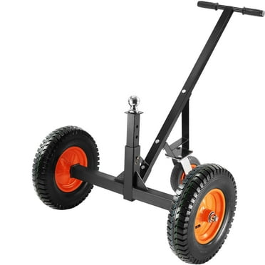 BENTISM Adjustable Trailer Dolly, Dolly for Trailer with 1-7/8'' Hitch Ball & 10'' Solid Tires, 16''-24'' Adjustable Height, 1000lbs Tongue Weight Capacity