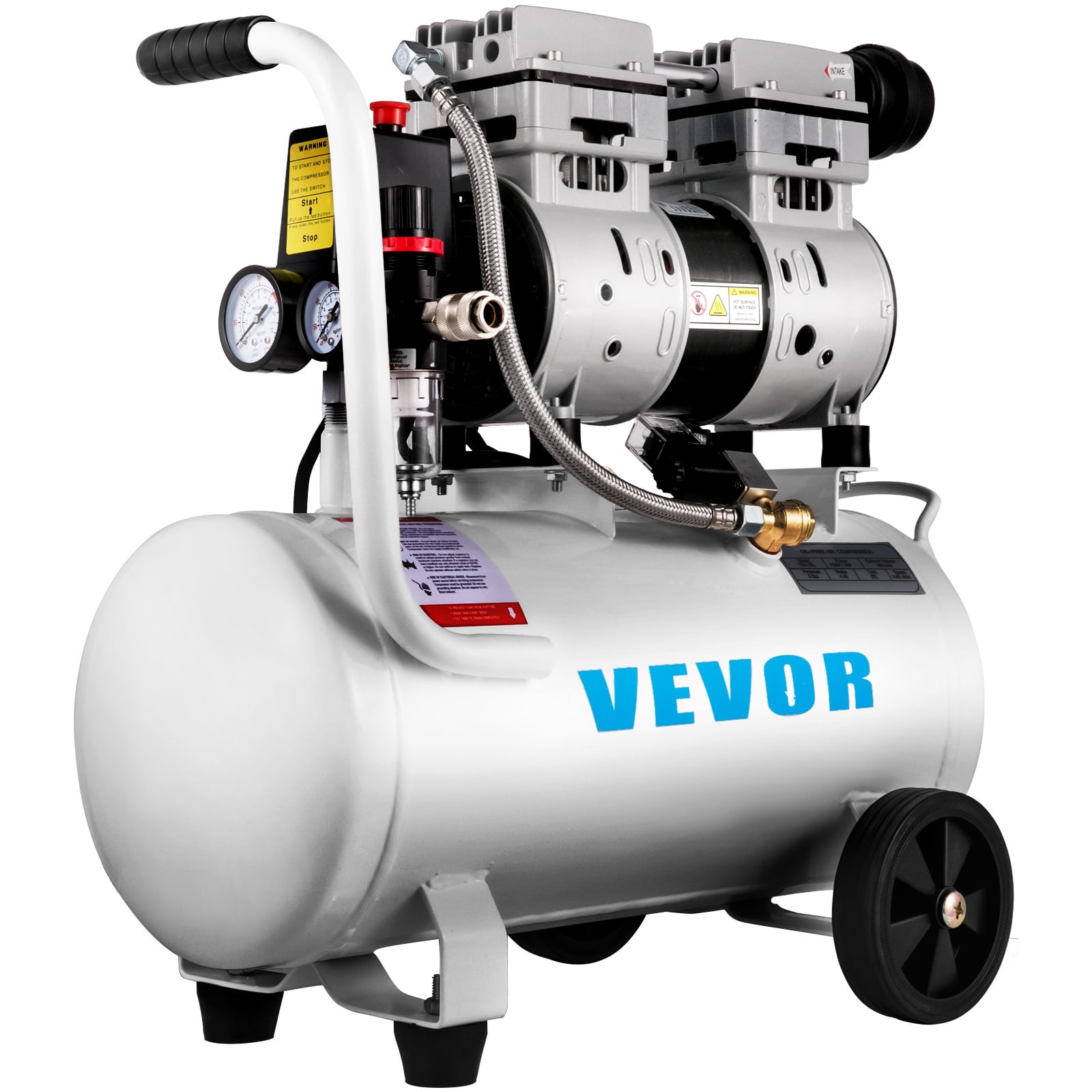 BENTISM Air Compressor 6.6 Gallon, Portable Air Compressor 1 HP, Oil Free Air Compressor Steel Tank 750W, Pancake Air Compressor 115 PSI, Ultra Quiet Compressor for Home Repair, Tire Inflation Sansujyuku sansujyuku.com
