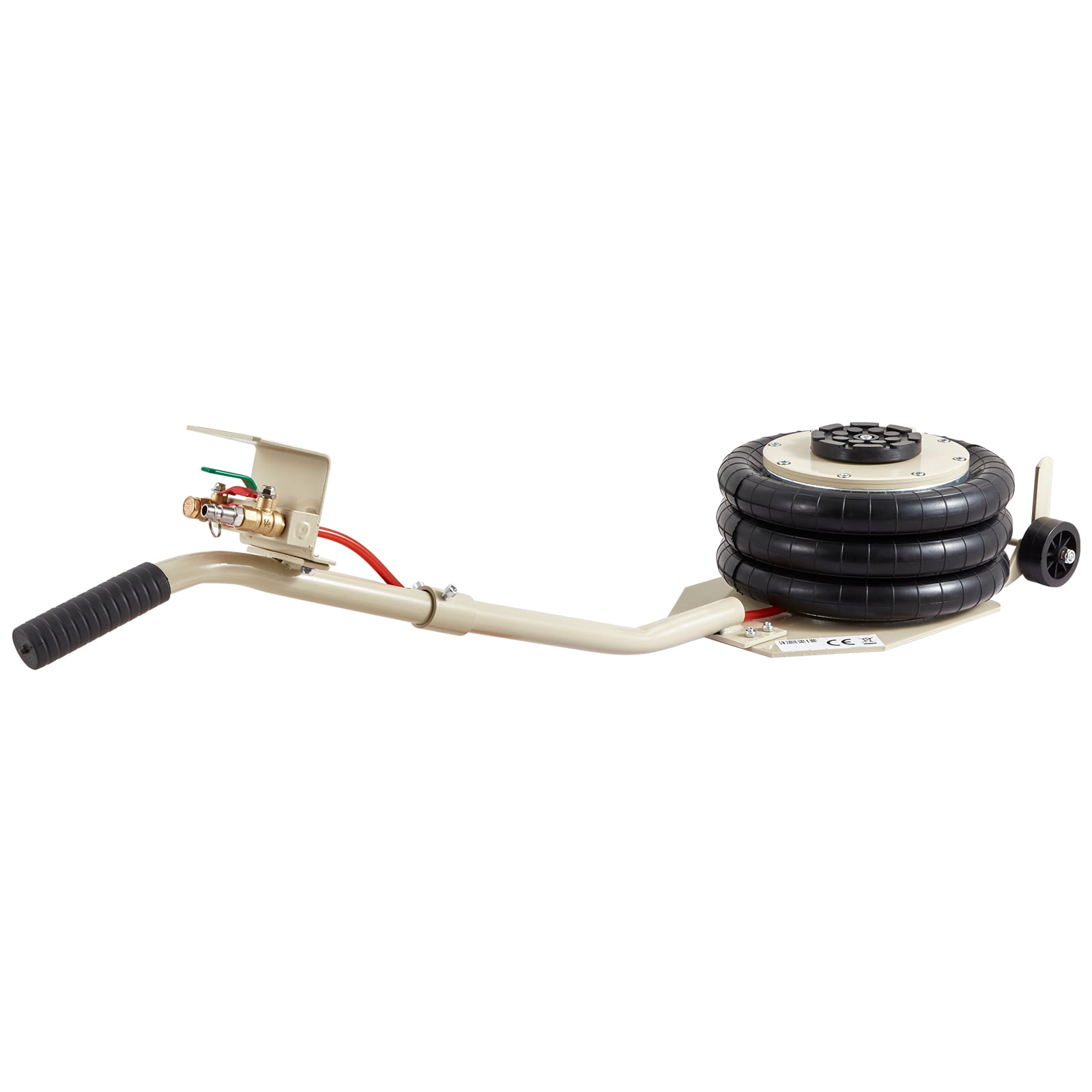 VEVOR Air Jack, 3 Ton/6600 lbs Triple Bag Air Jack, Airbag Jack with Six Steel Pipes, Lift up to 17.7 inch/450 mm, 3-5 s Fast Lifting Pneumatic Jack, with Long Handles for Car, Garage, Repair
