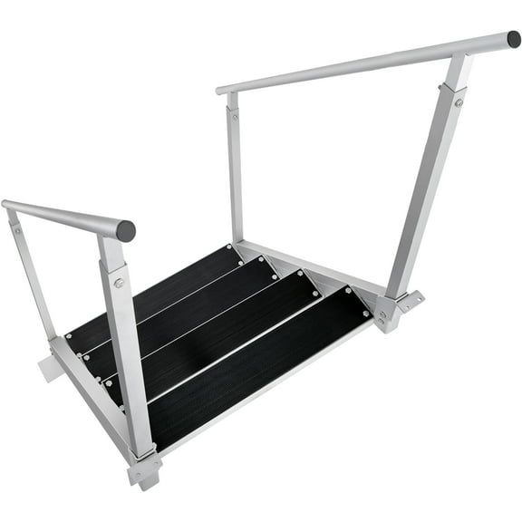 VEVOR Aluminum Dock Ladder Boat Dock Ladder 30-38in Height Adjustable 4 Steps