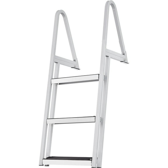 VEVOR Aluminum Dock Ladder Boat Dock Ladder Removable 3 Steps with 350lbs Load