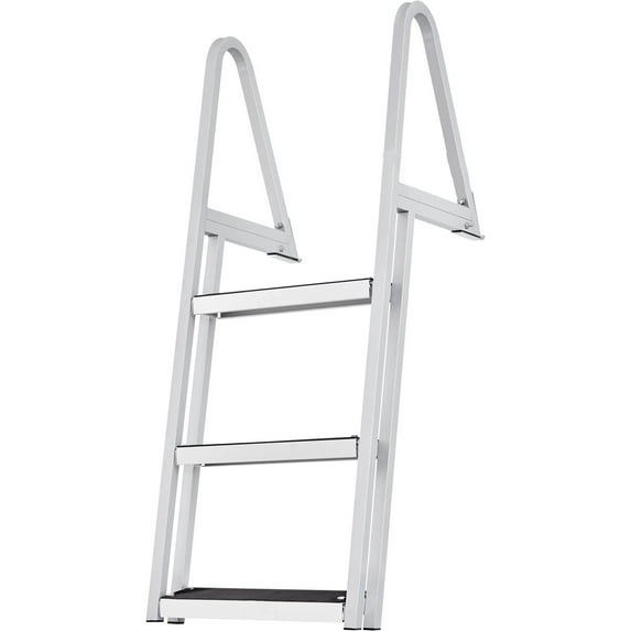 VEVOR Aluminum Dock Ladder Boat Dock Ladder Removable 3 Steps with 350lbs Load