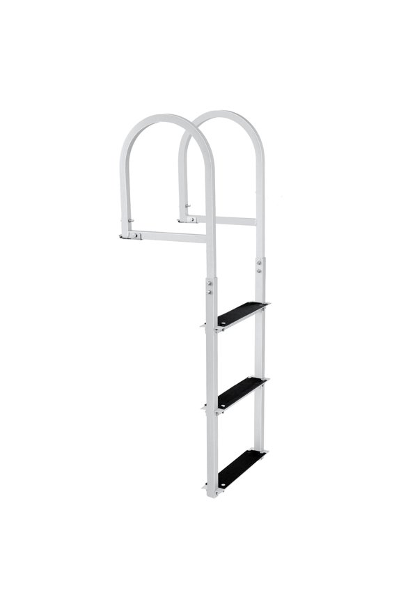 Aluminum Dock Ladder Boat Dock Ladder Removable 3 Steps with 500lbs Load