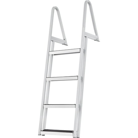 VEVOR Aluminum Dock Ladder Boat Dock Ladder Removable 4 Steps with 350lbs Load