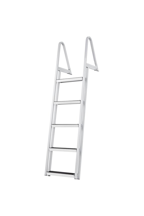 Aluminum Dock Ladder Boat Dock Ladder Removable 5 Steps with 350lbs Load