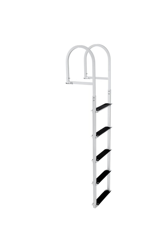 Aluminum Dock Ladder Boat Dock Ladder Removable 5 Steps with 500lbs Load