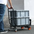 thumbnail image 1 of BENTISM Aluminum Hand Truck 2 in 1 Folding Dolly Cart 300 lbs Capacity Heavy Duty, 1 of 9