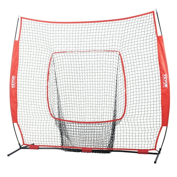 BENTISM Baseball Softball Practice Net 7x7 ft Hitting Batting Training Net for Baseball Softball Catching or Throwing with Carry Bag