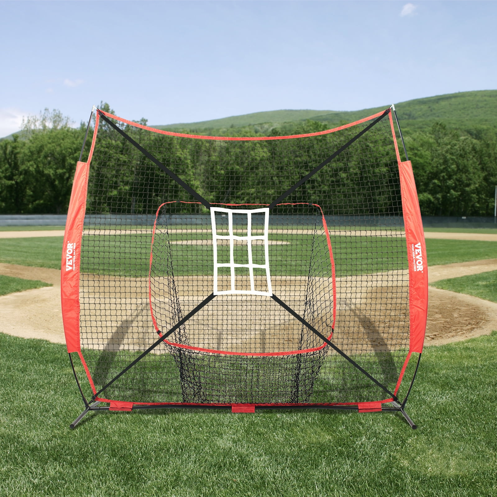 BENTISM Baseball Softball Practice Net 7x7 ft Hitting Batting Training