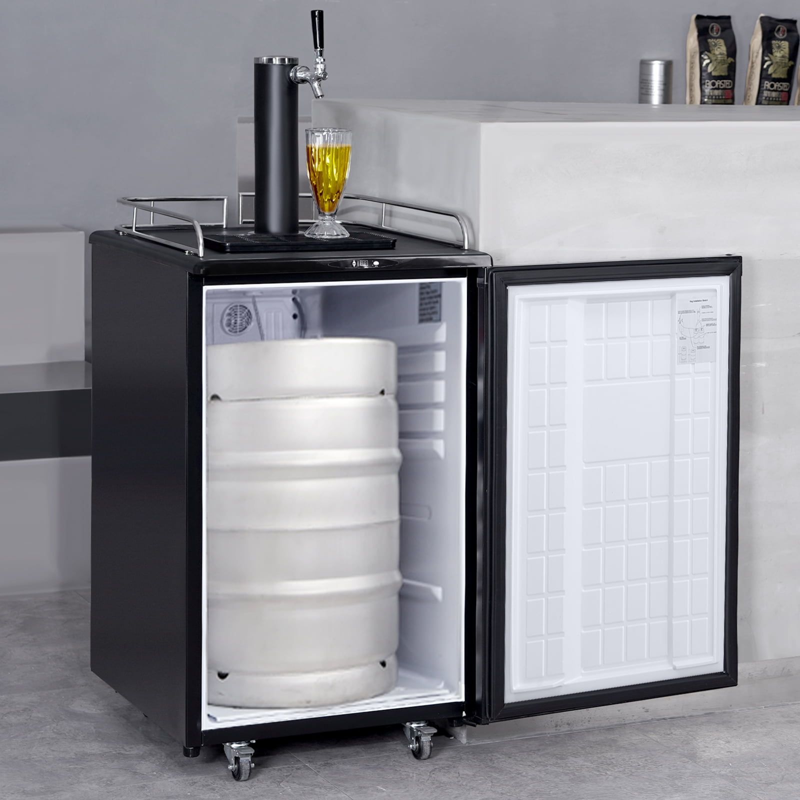 Single on sale keg kegerator
