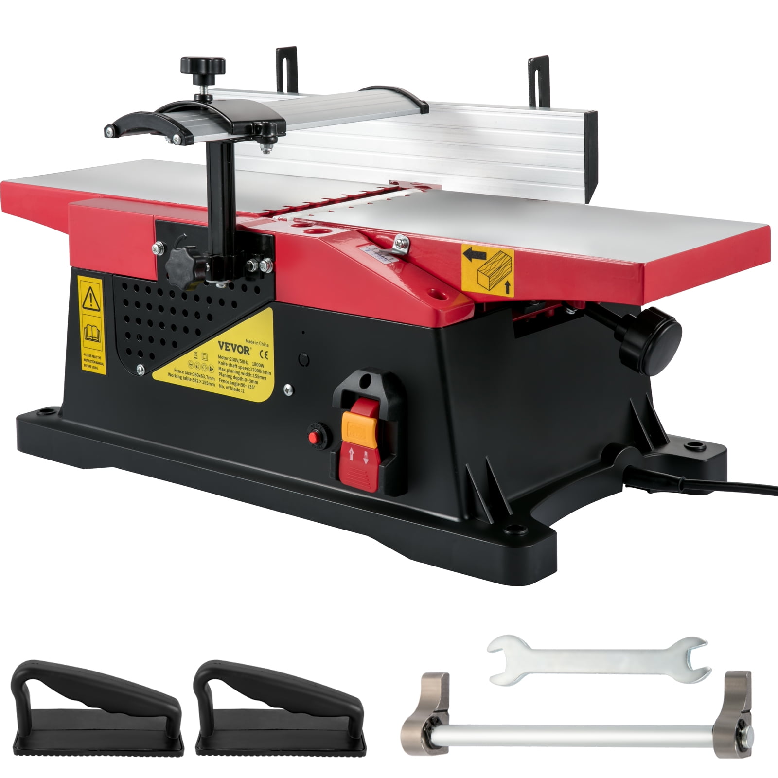 BENTISM Benchtop Jointer 6 Inch Electric Wood Planner 12000rpm 1650W w/ Push block Sansujyuku sansujyuku.com