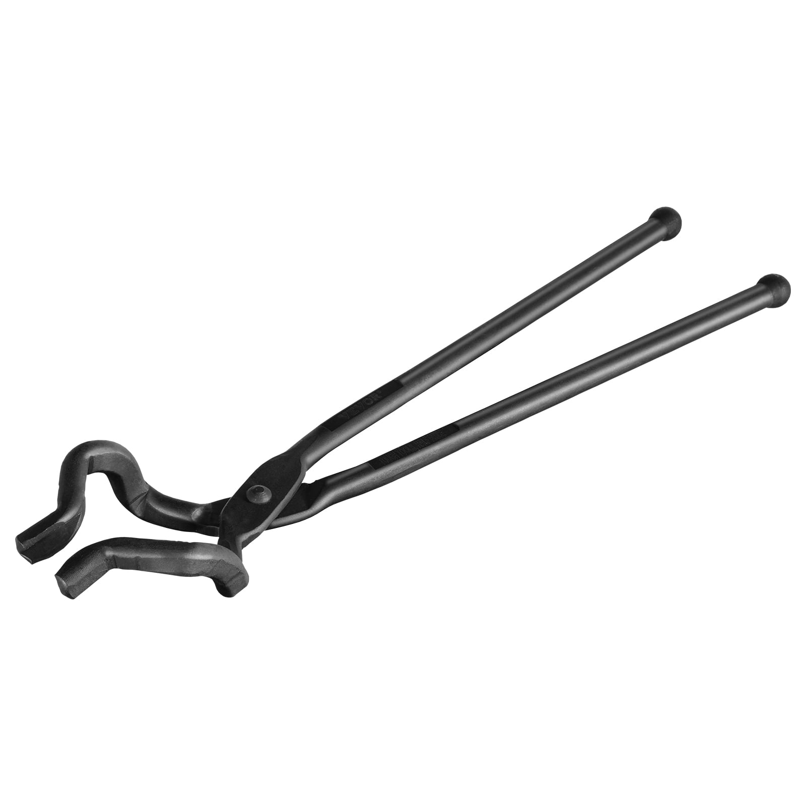 Bentism Blacksmith Tongs, 18 Wolf Jaw Tongs, Carbon Steel Forge Tongs with A3 Steel Rivets, for Horseshoes, Curved Shapes, Block Forgings, for