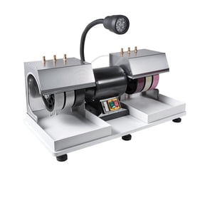 VEVOR Cabbing Machine, 6" 2HP 1800 RPM Efficient, Gem Faceting Machine With Lamp & Water Pump, Lapidary Rock Grinder Polisher, Rock Grinding Machine for Gem Jade Stone, Create Cabochons