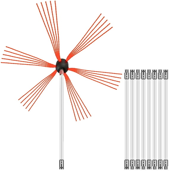 VEVOR Chimney Sweep Kit Chimney Cleaning Kit 30FT Sooteater Chimney Cleaning Kit