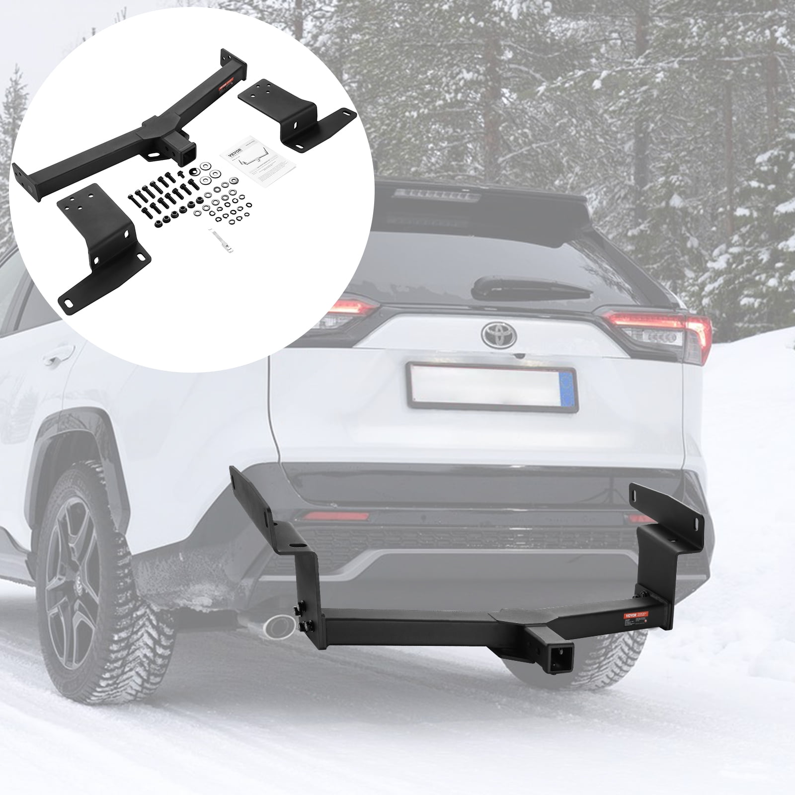 BENTISM Class 3 Trailer Hitch Tow Hitch 2 Receiver for 2019 2023 Toyota RAV4