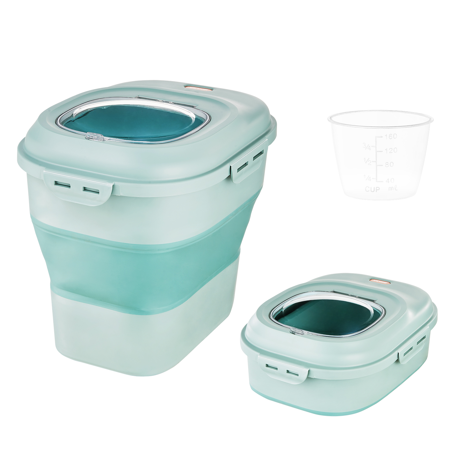 Van Ness 50 lb Plastic Dog Food Storage Container on Wheels