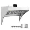 thumbnail image 1 of VEVOR Commercial Exhaust Hood 8ft Food Truck Hood Exhaust 201 Stainless Steel, 1 of 9