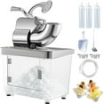 thumbnail image 1 of VEVOR Commercial Ice Crusher, Snow Cone Machine 180 kg/H Snow Cone Maker, Silver, 1 of 10