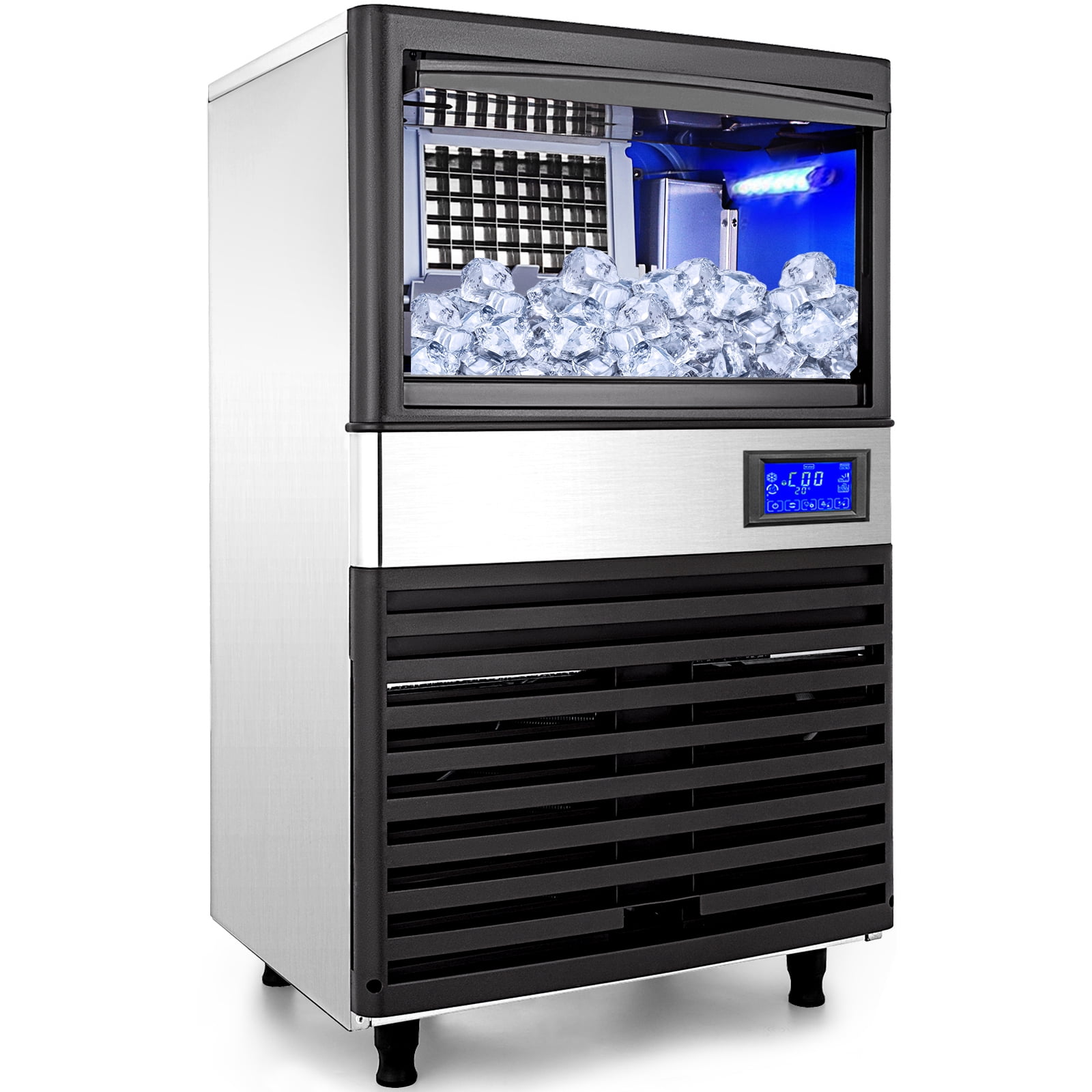 BENTISM New Commercial Ice Maker Auto Clear Cube Ice Making Machine 90-100  lbs 110V 