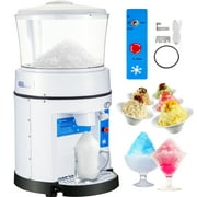 BENTISM Commercial Ice Shaver Ice Shaving Machine with Hopper 1102 LBS/H Snow Cone Maker