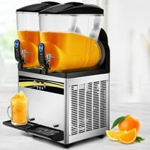BENTISM Commercial Slush Machine Margarita Slush Maker 2x15L Frozen Drink Machine