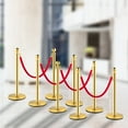 thumbnail image 1 of VEVOR Crowd Control Stanchion Stanchion Set 8 Pieces with Red Velvet Rope-Gold, 1 of 9
