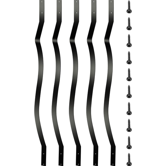 BENTISM Deck Balusters Metal Deck Spindles 51 Pack 32.25" Aluminum Alloy Railing