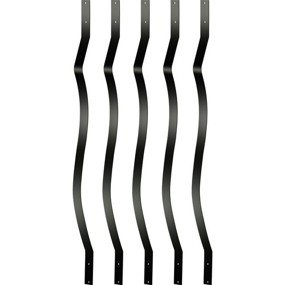 BENTISM Deck Balusters Metal Deck Spindles 60 Pack 29.5\" Aluminum Alloy Railing