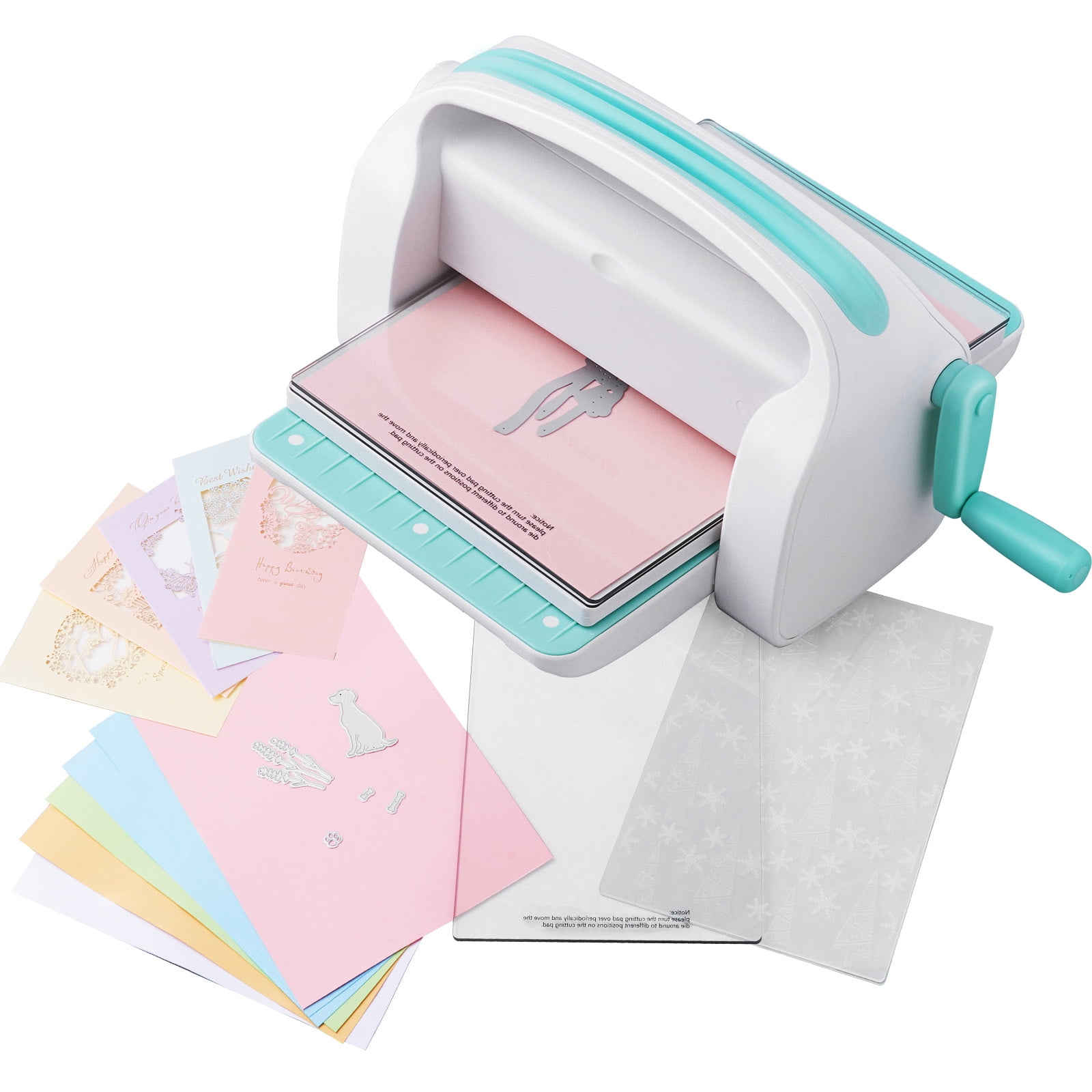 BENTISM Die Cutting & Embossing Machine for Arts & Crafts, 9 Portable  Manual Machine, Scrapbooking & Cardmaking Tools, Perfect for Invitations,  Birthday Cards, Greeting Cards 