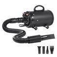 thumbnail image 1 of BENTISM Dog Dryer, 2000W Pet Hair Force Dryer Grooming Blower with Adjustable Speed and Temperature Control with 4 Different Nozzles Extendable Hose, Black, 1 of 9