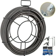 BENTISM Drain Cable Sewer Cable 50Ft 3/8In Drain Cleaning Cable Auger Snake Pipe