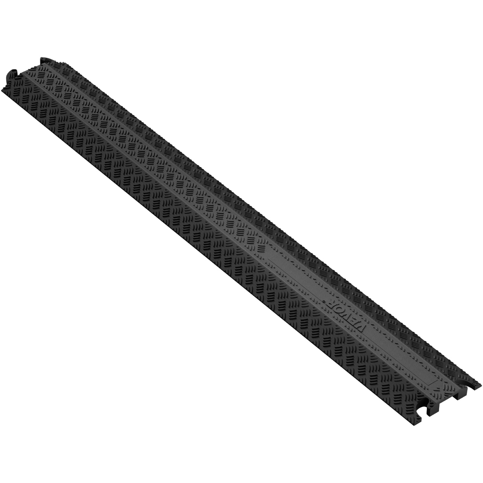 Pyle Durable Cable Protection Ramp Cover - Supports 11000lbs Single Channel  Heavy Duty Hose and Cord Track Floor Protection, 39.4” x 5.11” x 0.78”