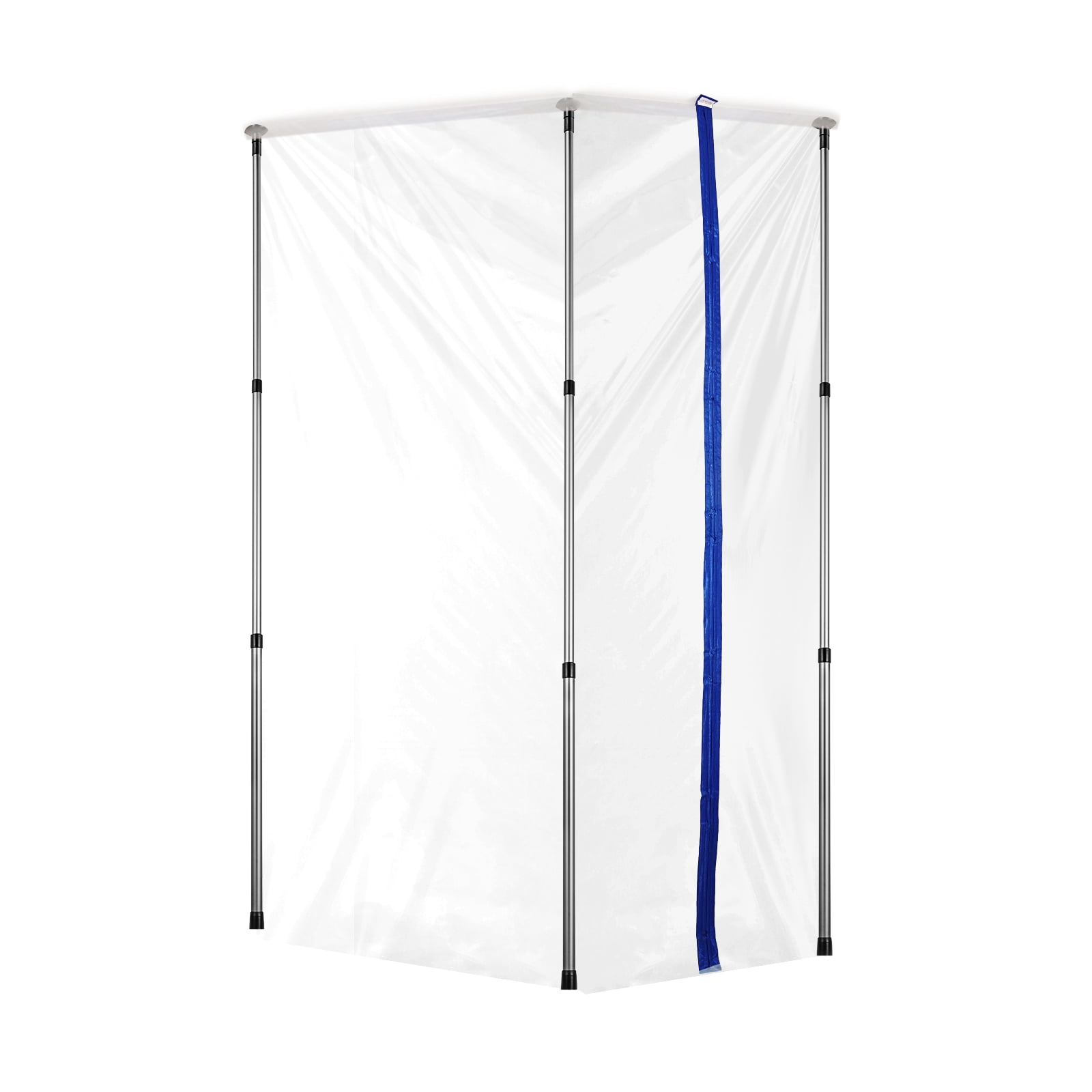 Spring Abrrier BENTISM 10 ft Dust Barrier System with Adjustable Poles, Magnetic ...