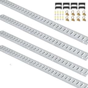 VEVOR E Track Tie Down Rail Kit 34PCs 5' E Track Rails Enclosed Cargo Trailer