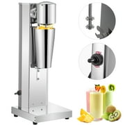 BENTISM Electric 800ml Capacity 2 Speed Stainless Steel Blender Flat Head Milkshake Maker, Silver