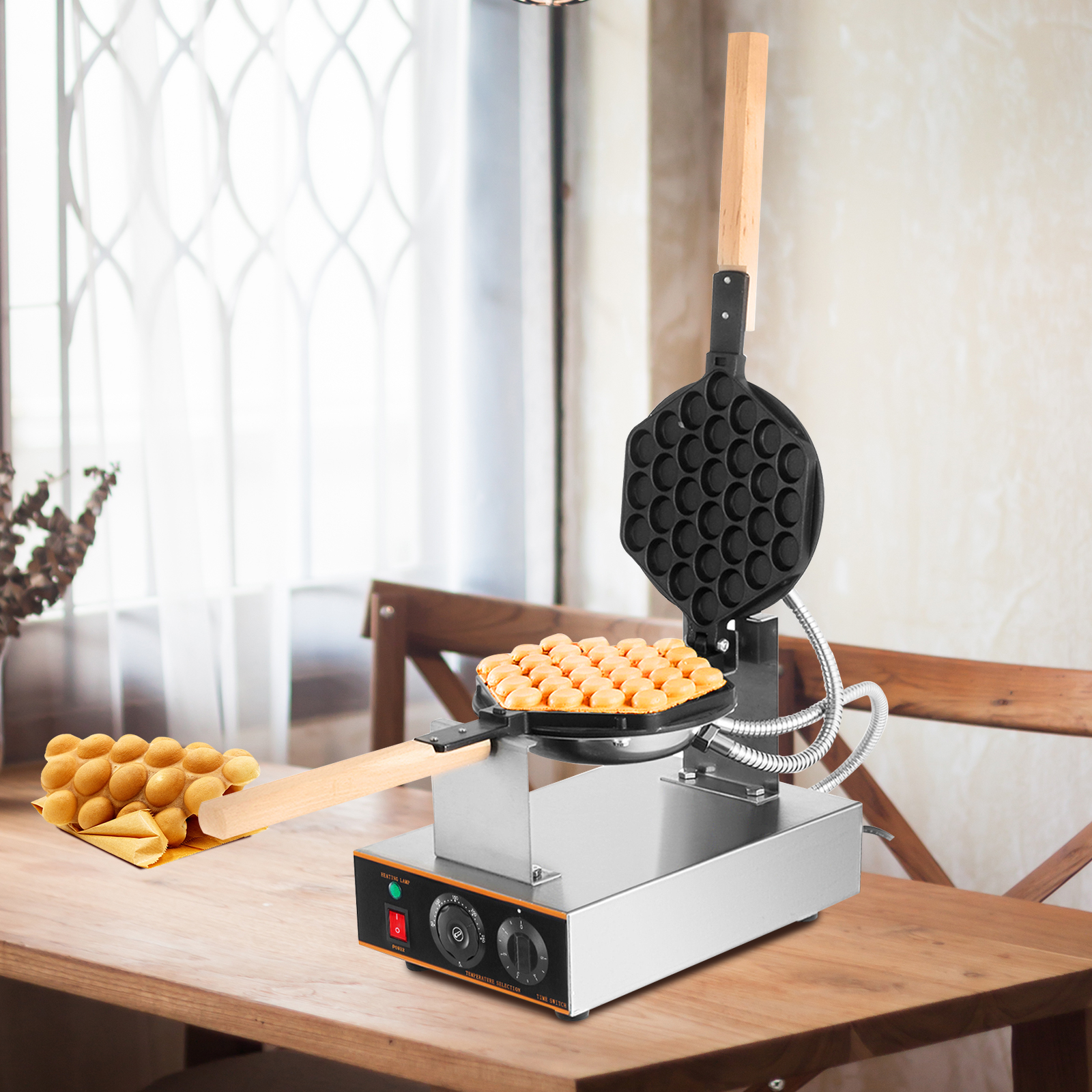 Farberware SingleFlip Waffle Maker, Black with Stainless Steel