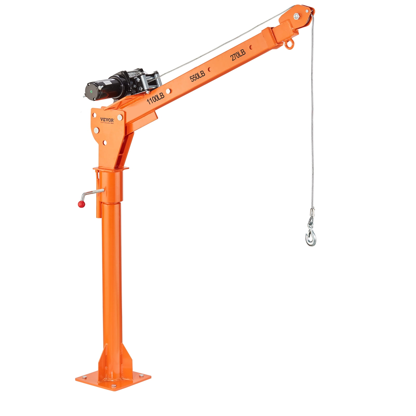 BENTISM Electric Pickup Truck Crane Hoist Crane 1100 lbs 360° Swivel