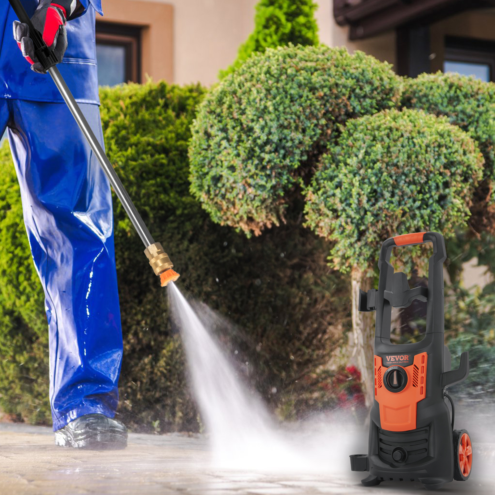 HART 3000PSI 1.1 GPM Cold Water Electric Pressure Washer, Brushless