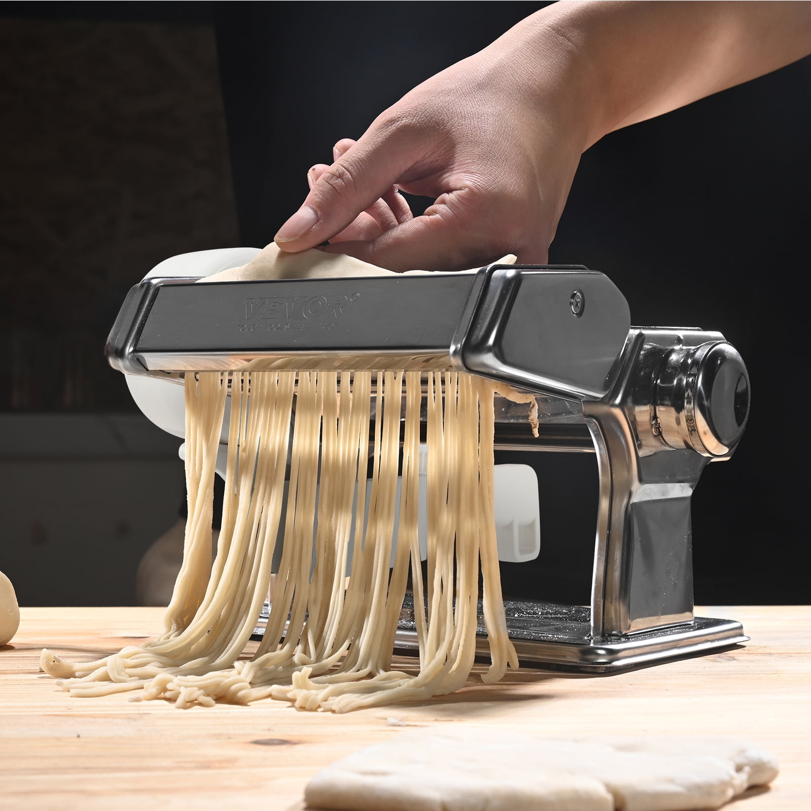 Noodle Pressing Machine, Manual Dough Sheeter 9 Gear Pasta Machine  Stainless Steel For Kitchen For Restaurant 