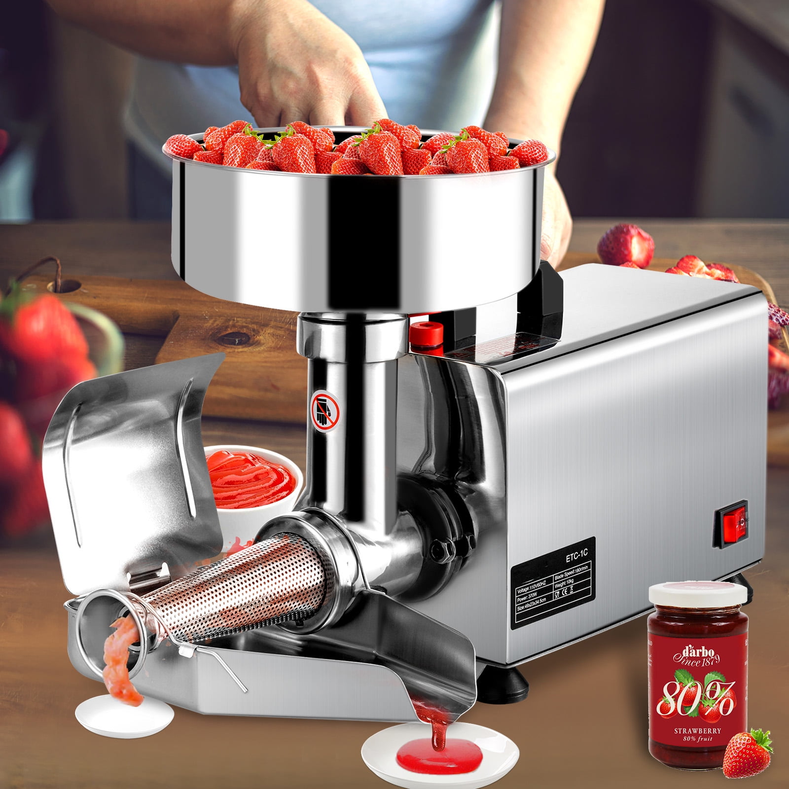 BENTISM Electric Tomato Strainer Tomato Milling Machine Stainless Steel  Tomato Grinder
