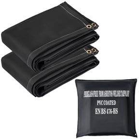 BENTISM Emergency Fire Blankets Fiberglass Welding Blanket 2 Pack Fire Blankets