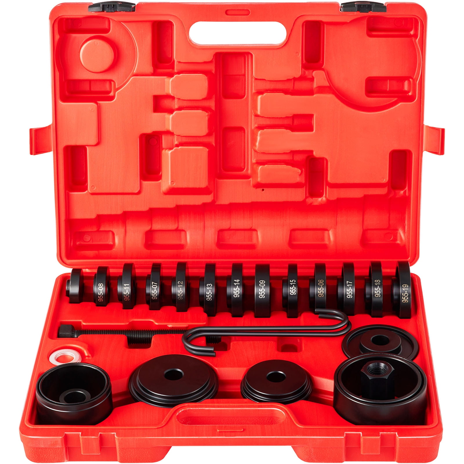 VEVOR FWD Front Wheel Drive Bearing Adapters Puller, 23 PCS, 45# Steel  Press Replacement Installer Removal Tools Kit, Wheel Bearing Puller Tool  Works on Most FWD Cars & Light Trucks 