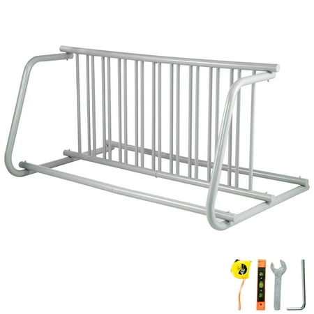 BENTISM Floor Bike Rack 10 Holders Dual-side Storage Stand For Garages Streets Yards