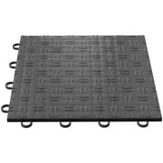 BENTISM Garage Tiles Interlocking Garage Flooring Tiles 12"x12" 50 Pack Graphite