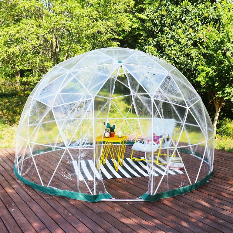 BENTISM Garden Dome Bubble Tent 9.5ft Greenhouse Dome PVC Garden igloo  Geodesic Dome Kit