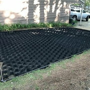 BENTISM Geo Grid Ground Grid 9x17 ft, 2 Inch Thick, Gravel Grid HDPE Material, Ground Stabilization Grid 1885 lbs per Sq, Tensile Strength Gravel Ground Grid for Slope Driveways, Garden